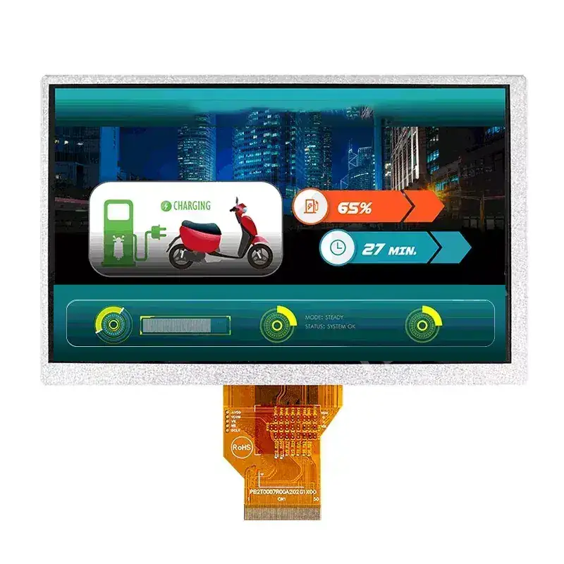 7 inch 800x480 High Brightness Wide Temperature TFT LCD Module 1000 cd/m2 LVDS - VXT700WHA-04 7 inch 800x480 High Brightness Wide Temperature TFT LCD Module 1000 cd/m2 LVDS - VXT700WHA-04